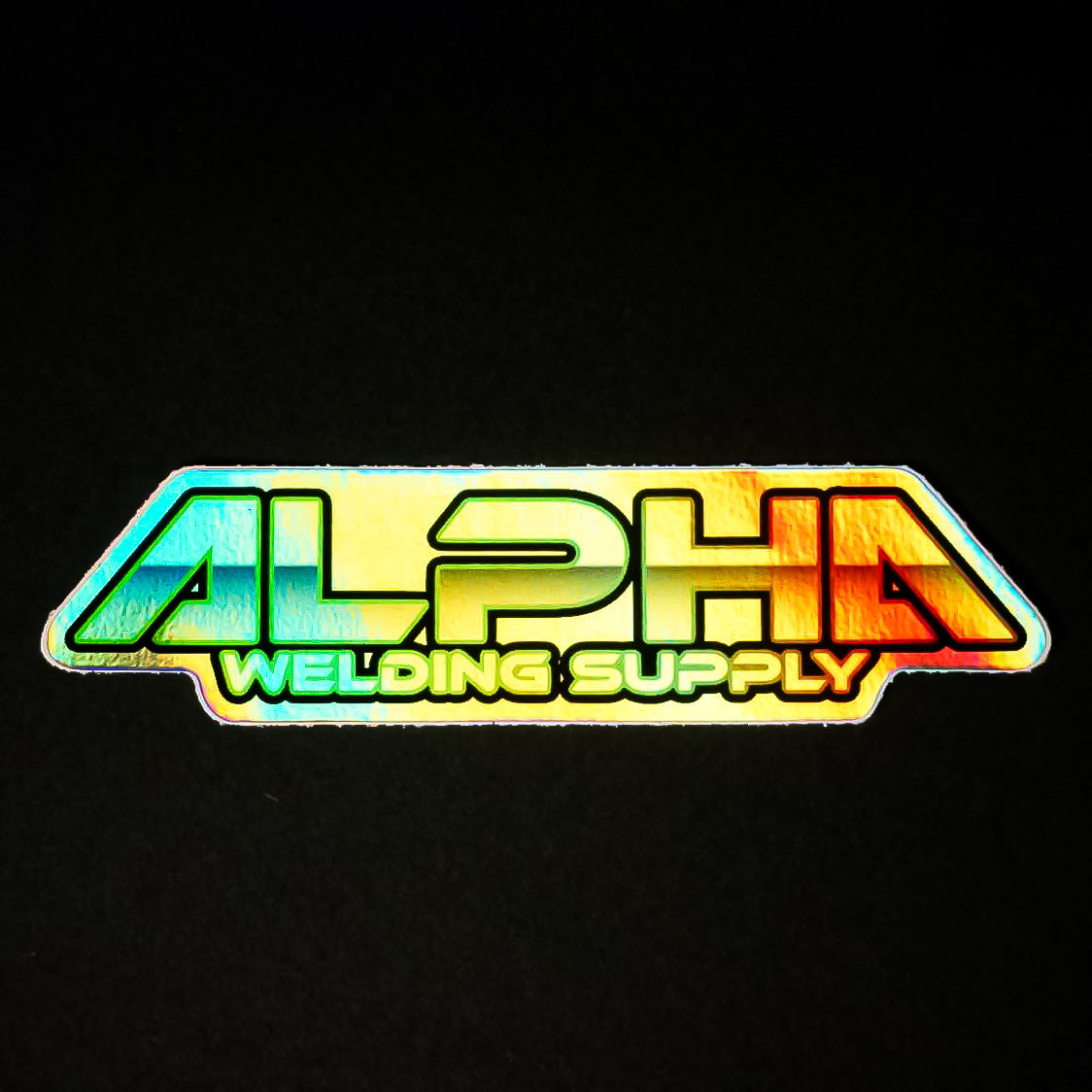 Alpha Logo Holographic Sticker