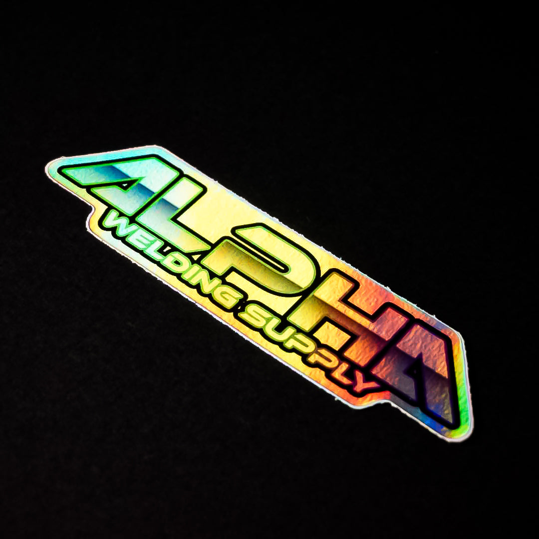 Alpha Logo Holographic Sticker