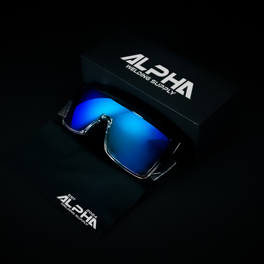Ice Blue Mirror Safety Sunglasses