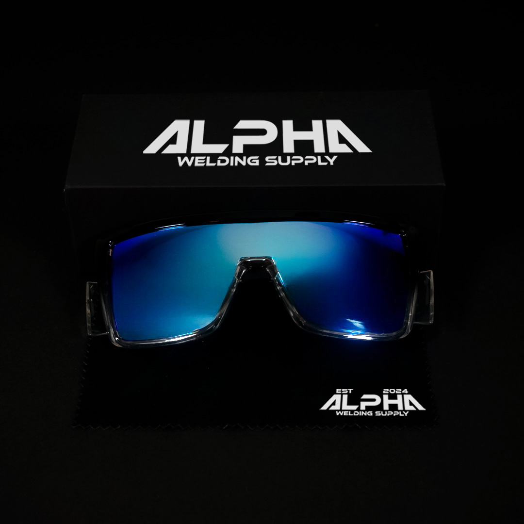 Ice Blue Mirror Safety Sunglasses