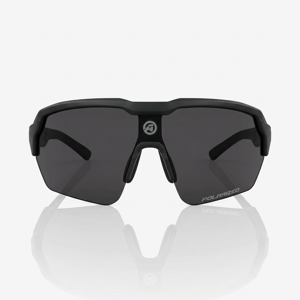 Alpha Vortex Black Polarized Sunglasses