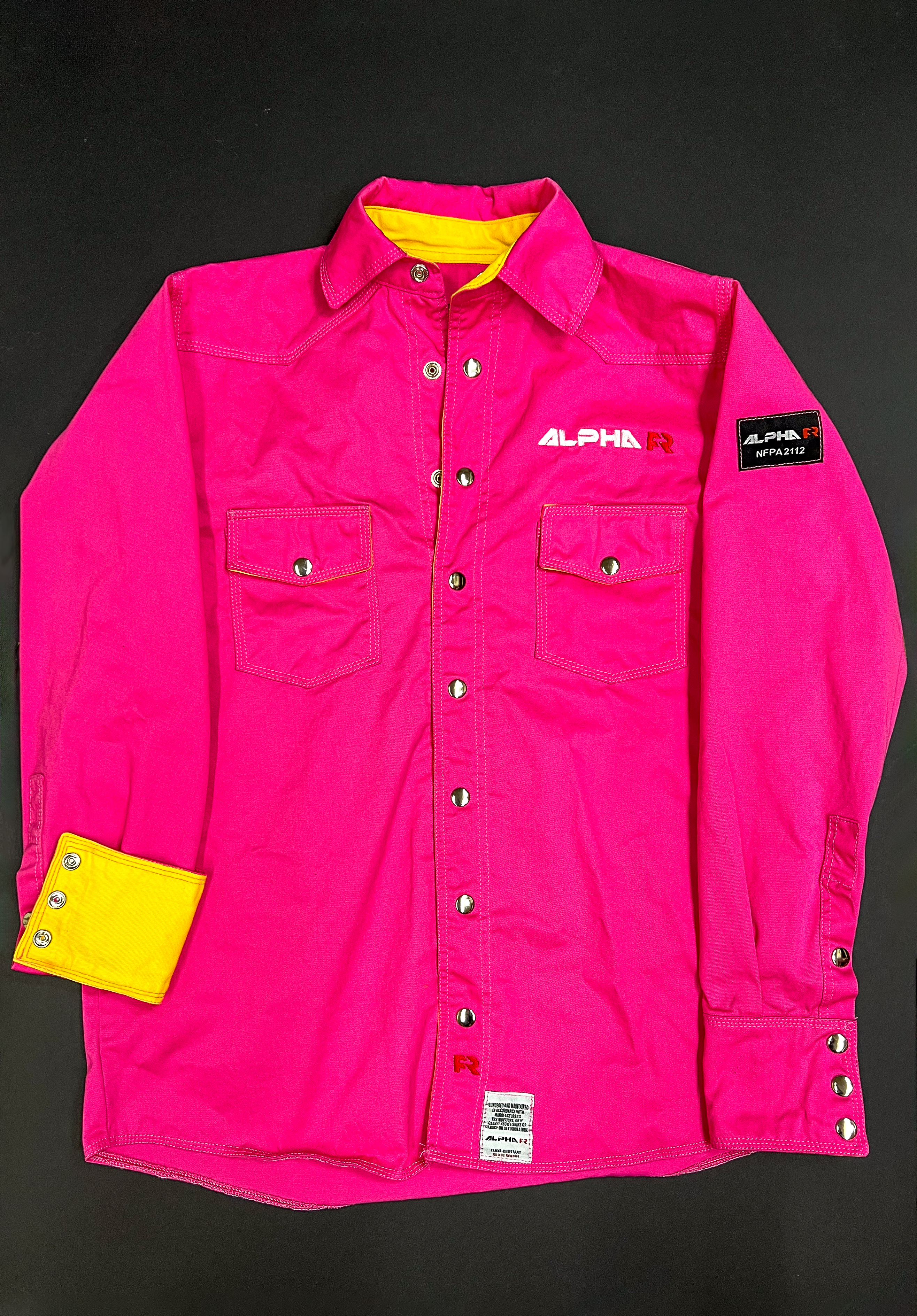 High-Strength Fire-Resistant Welding Shirt - Pink