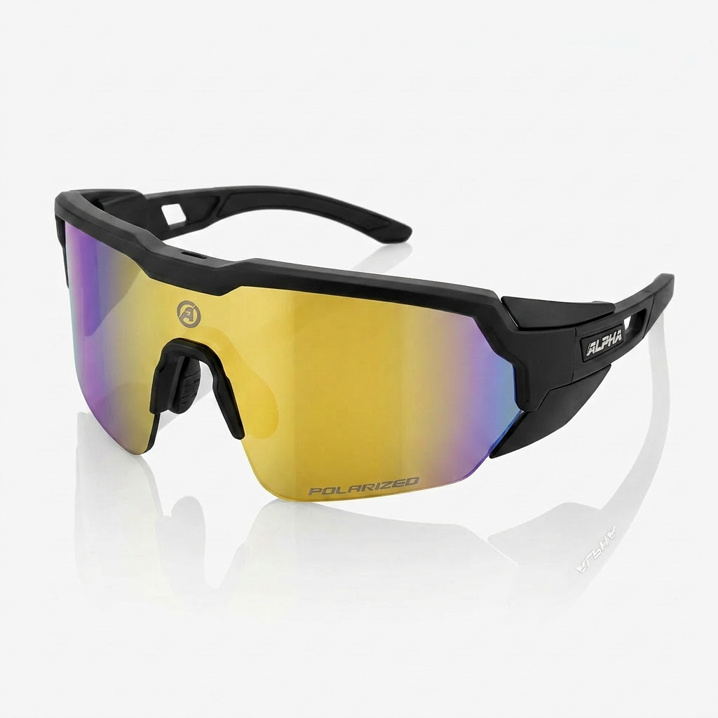 Alpha Vortex Gold Polarized Sunglasses